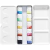 Kreatima Watercolour akvarellsett i etui med 10 helkopper akvarellmaling