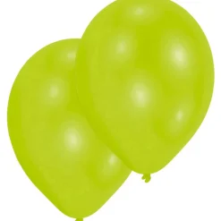 Lateksballonger 10-pakning Ø30 cm – limegrønn
