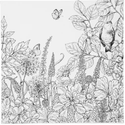 Lerret med trykt motiv – nydelige vårblomster 30×30 cm