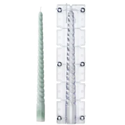 Lysform for å støpe snurrede lys – lengde 29 cm