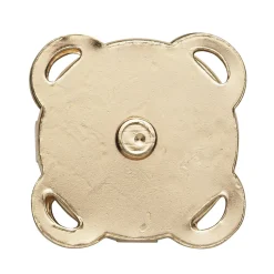 Magnetlås av metall, gullfarget, 2×2 cm