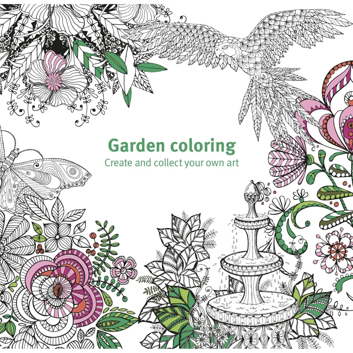 Malebok - Garden Coloring