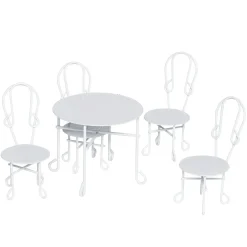 Miniatyrkit bord og 4 stoler