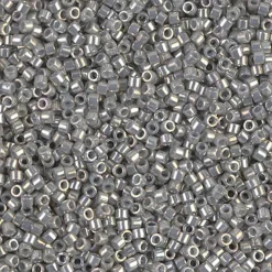 MIYUKI Delica 11/0 grå glans 5 g – DB0251 Galvanized Grey Luster