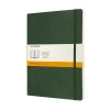 Moleskine Classic Notebook XL (19×25 cm), grønn myk perm – 192 linjerte sider