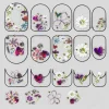 Neglstickers sweet – 19 neglklistremerker med fargerike blomster