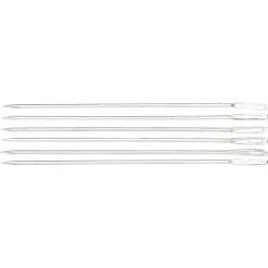 Nåler til lysformer, metallnåler for støping av lys, 6 stk. Lengde 17,3 cm