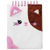 Notatbok den lodne kawaii katten! 14,5×18,5 cm, 80 hvite ark, spiralbundet
