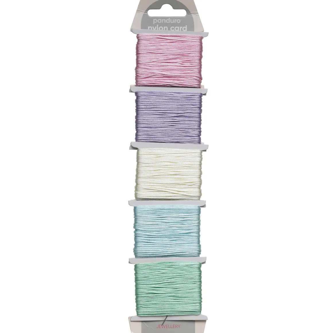 Nylontråd 5x10 m 1 mm pastell
