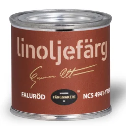 Ottossons Färgmakeri linoljemaling 100 ml, Falurød 4941-Y79R