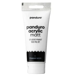 Panduro Acrylic akrylmaling, matt 100 ml – Titanium white