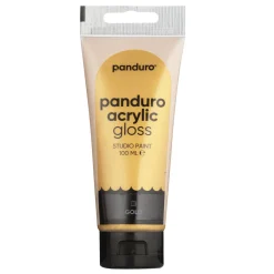 Panduro Acrylic akrylmaling, blank 100 ml – Gold