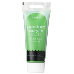 Panduro Acrylic akrylmaling, matt 100 ml – Dark cadmium green hue