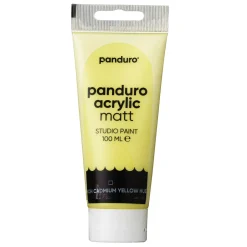 Panduro Acrylic akrylmaling, matt 100 ml – Lemon yellow cadmium hue