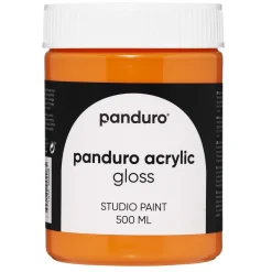Panduro Acrylic Gloss blank akrylmaling 500 ml Orange yellow