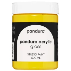 Panduro Acrylic Gloss blank akrylmaling 500 ml Primary Yellow