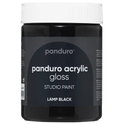 Panduro Acrylic Gloss blank akrylmaling 500 ml Lamp black