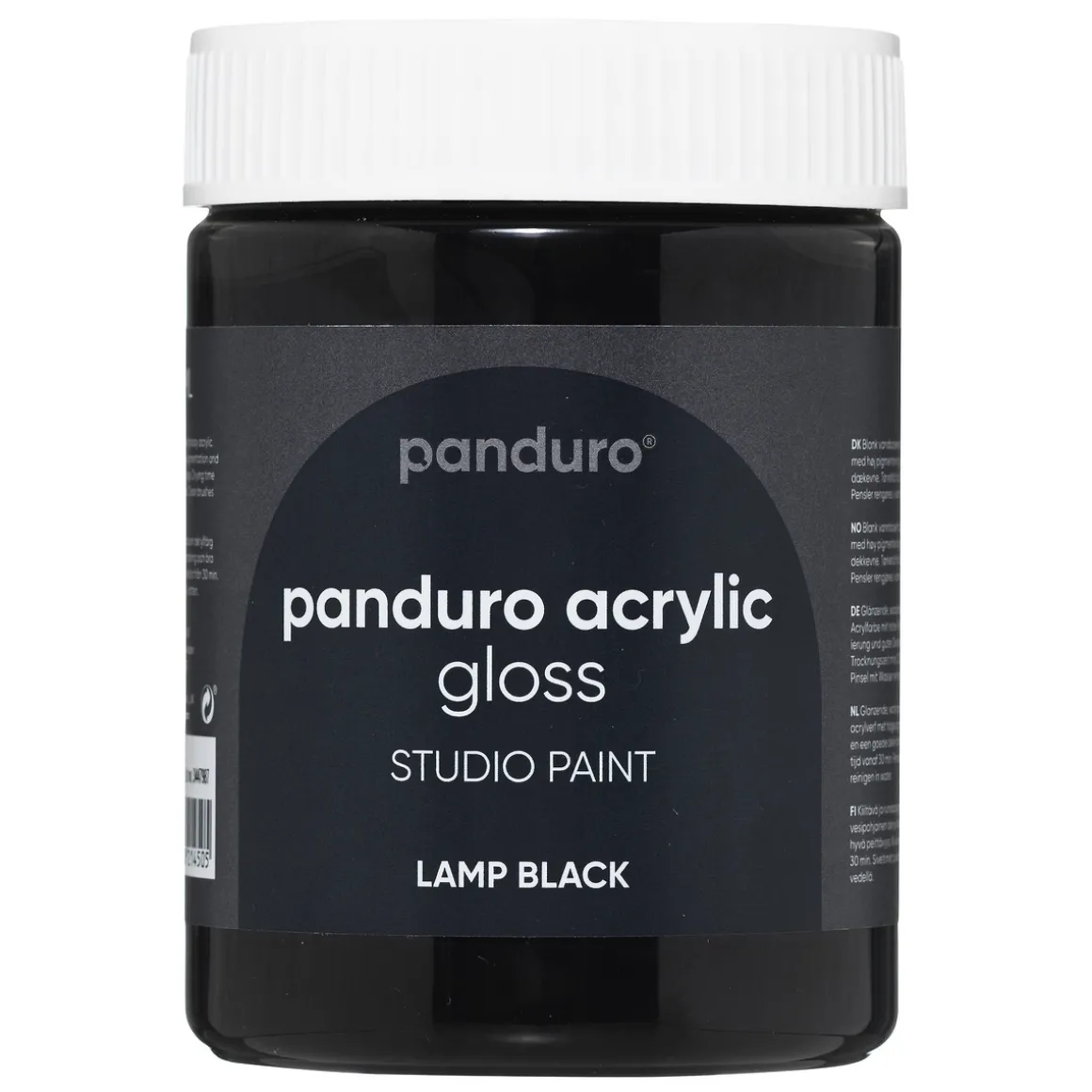 Panduro Acrylic Gloss blank akrylmaling 500 ml Lamp black