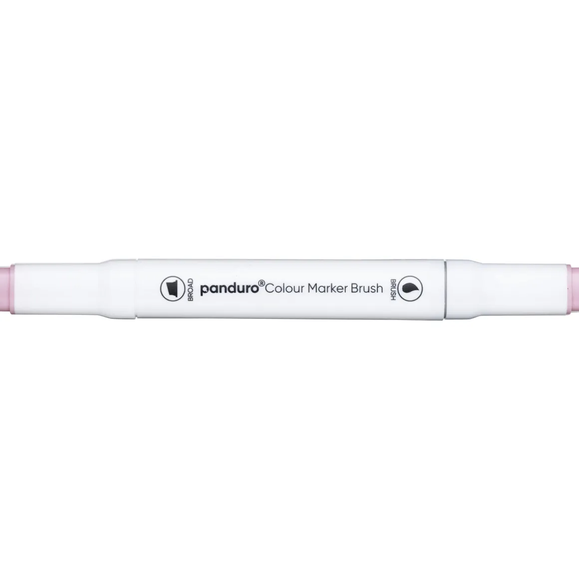 Panduro Colour Marker Brush, penselspiss og skråskjært spiss – Light orange 140