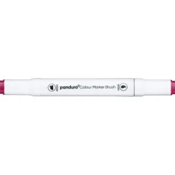 Panduro Colour Marker Brush, penselspiss og skråskjært spiss – Cherry red / purple 5
