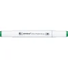Panduro Colour Marker Brush, penselspiss og skråskjært spiss – Viridian 54