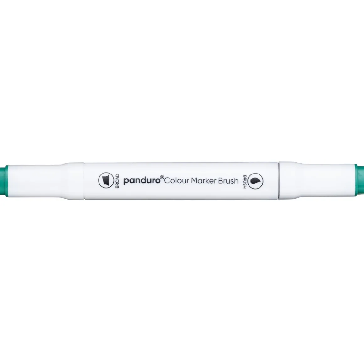 Panduro Colour Marker Brush, penselspiss og skråskjært spiss – Peacock green 61