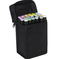 Panduro Colour Marker Pastel 24 – tusjer med to tupper i pastellfarger, med rund og skråskåret spiss