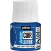 Pebeo Cuir Leather 45 ml lærfarge, farger også PU-lær – ultramarinblå, matt satengfinish