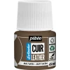 Pebeo Cuir Leather 45 ml lærfarge, farger også PU-lær – brun, matt satengfinish