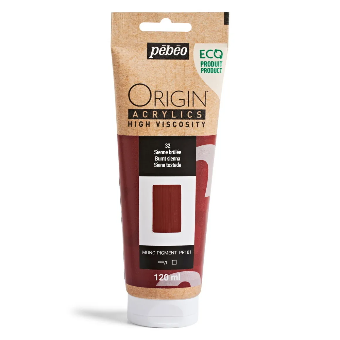 Pebeo Origin Acrylics akrylmaling 120 ml Raw umber 33