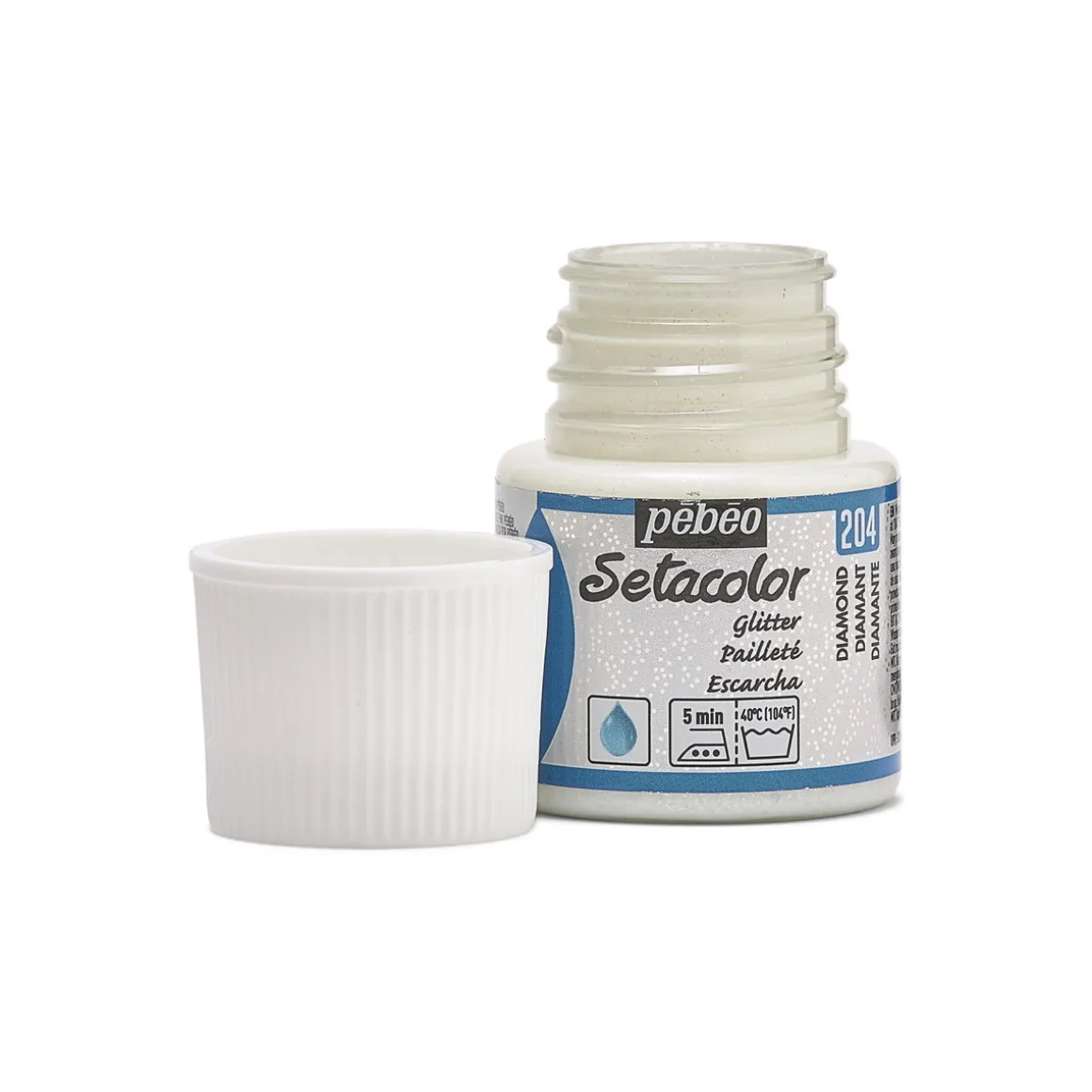 Pebeo Setacolor 45 ml tekstilfarge Glitter Diamond