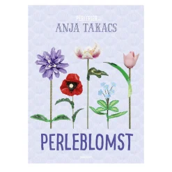 Perleblomst by Anja Takacs – perle vakre 3D-blomster med rørperler. Dansk tekst.