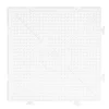 Perleplate Midi kvadrat, byggbar, 15×15 cm – til våre rørperler med diameter 5 mm