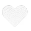 Perleplate Midi lite hjerte, 8×7,5 cm – til våre rørperler med diameter 5 mm