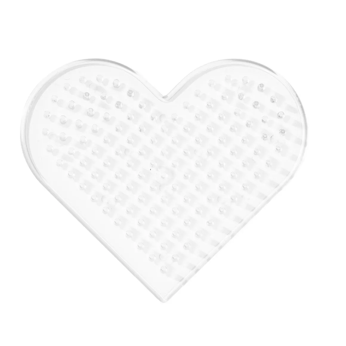 Perleplate Midi lite hjerte, 8×7,5 cm – til våre rørperler med diameter 5 mm