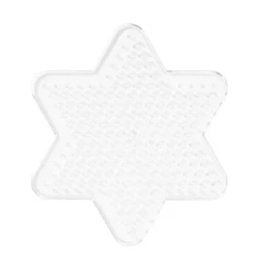 Perleplate Midi liten stjerne, 9,6×8,7 cm – til våre rørperler med diameter 5 mm