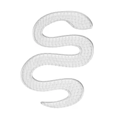 Perleplate Midi slange, 14,5×10,5 cm – til rørperlene våre med diameter 5 mm