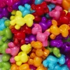 50 perler i form av søte ponnier / hester, 15×5×15 mm