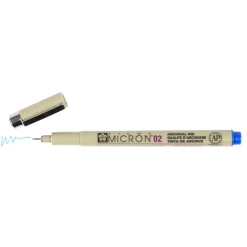 Pigma Micron 02 Blå 0,3 mm