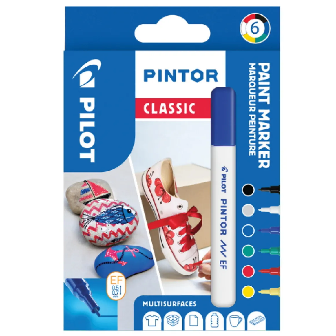 Pilot Pintor EF Classic 6-pk