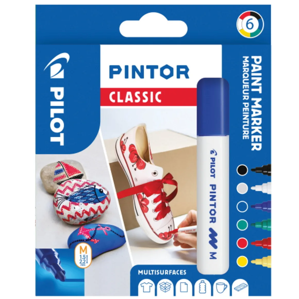 Pilot Pintor M Classic 6pk