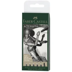 PITT artist pen set 6-pack – black
