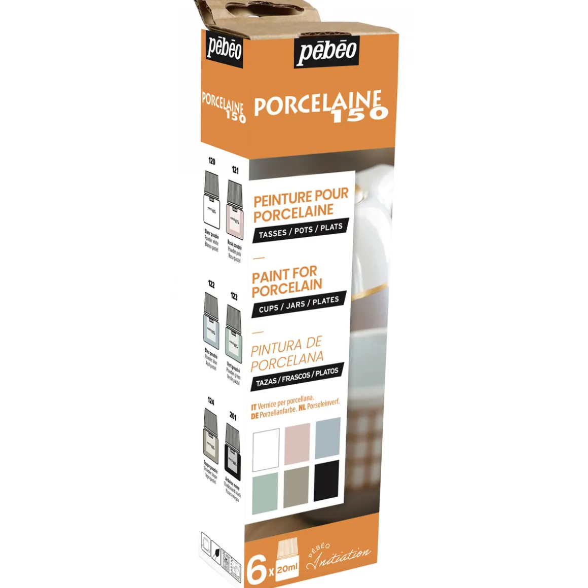 Porcelaine 150 chalk 6x20 ml