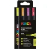 Posca PC-5M 4-pakning Neon (1,8–2,5 mm)