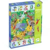 Puslespill 1 to 10 Jungle, matematikk + barnepuslespill med 54 biter, 52×70 cm
