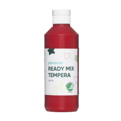 Ready Mix Tempera, svanemerket hobbymaling for barn 250 ml, rød