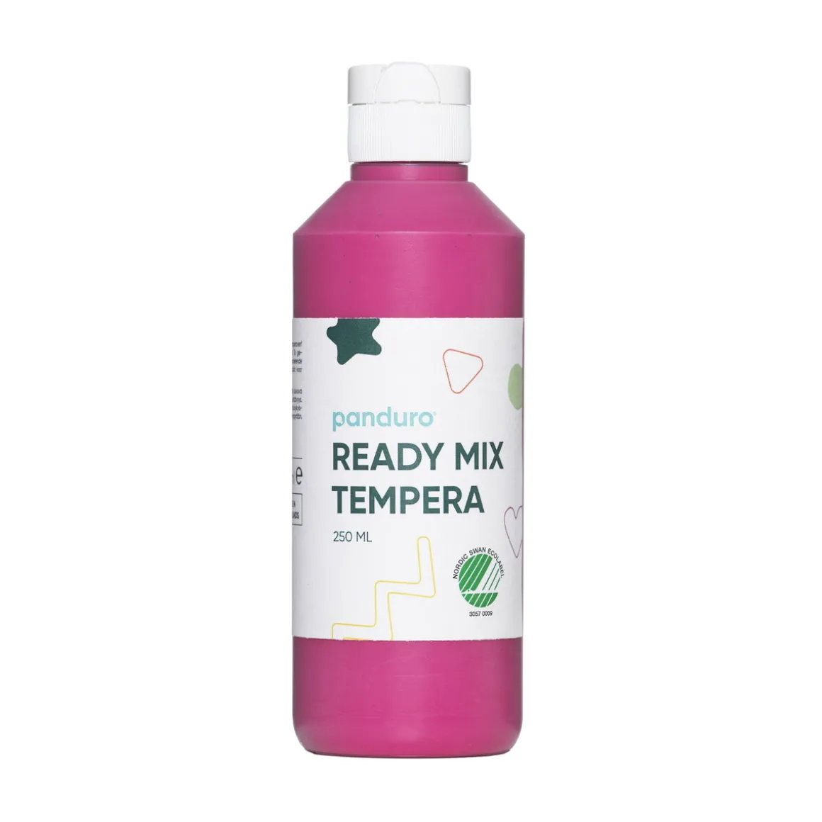 Ready Mix Tempera, svanemerket hobbymaling for barn, 250 ml, rosa