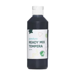 Ready Mix Tempera, svanemerket hobbymaling for barn, 250 ml, svart