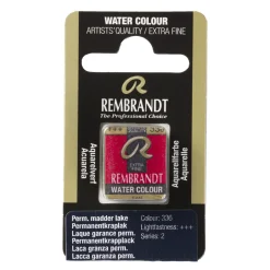 Rembrandt akvarellmaling halvkopp – Permanent Madder Lake 336