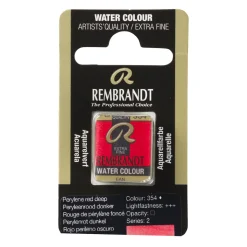 Rembrandt akvarellmaling halvkopp – Napthol Red Bluish 355